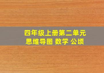 四年级上册第二单元思维导图 数学 公顷